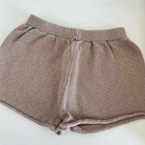 Quincy Mae Tan High Waist Shorts